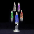 Mini Light Up Glitter Lamp w/ Red/Green/Blue LED Light